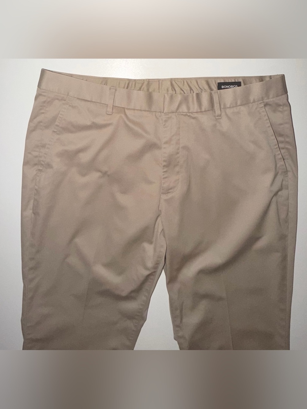 Bonobos Wednesday Pants Men 38x32 Khaki Tan Slim Fit Weekday Warrior Chino Dress - Picture 6 of 15